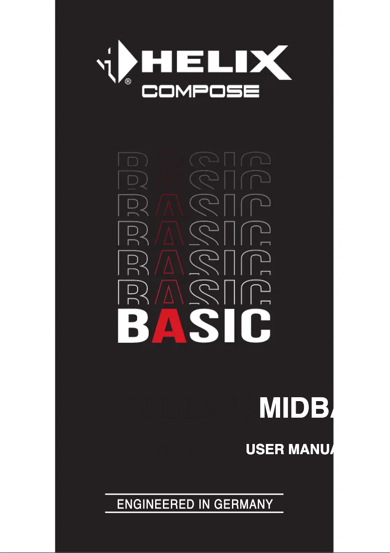 Página 1 del manual Manual de usuario Helix Compose CB W165-S3