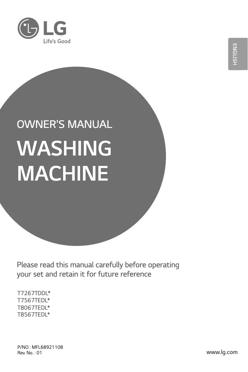 Página 1 del manual Manual de usuario LG T8067TEDLR