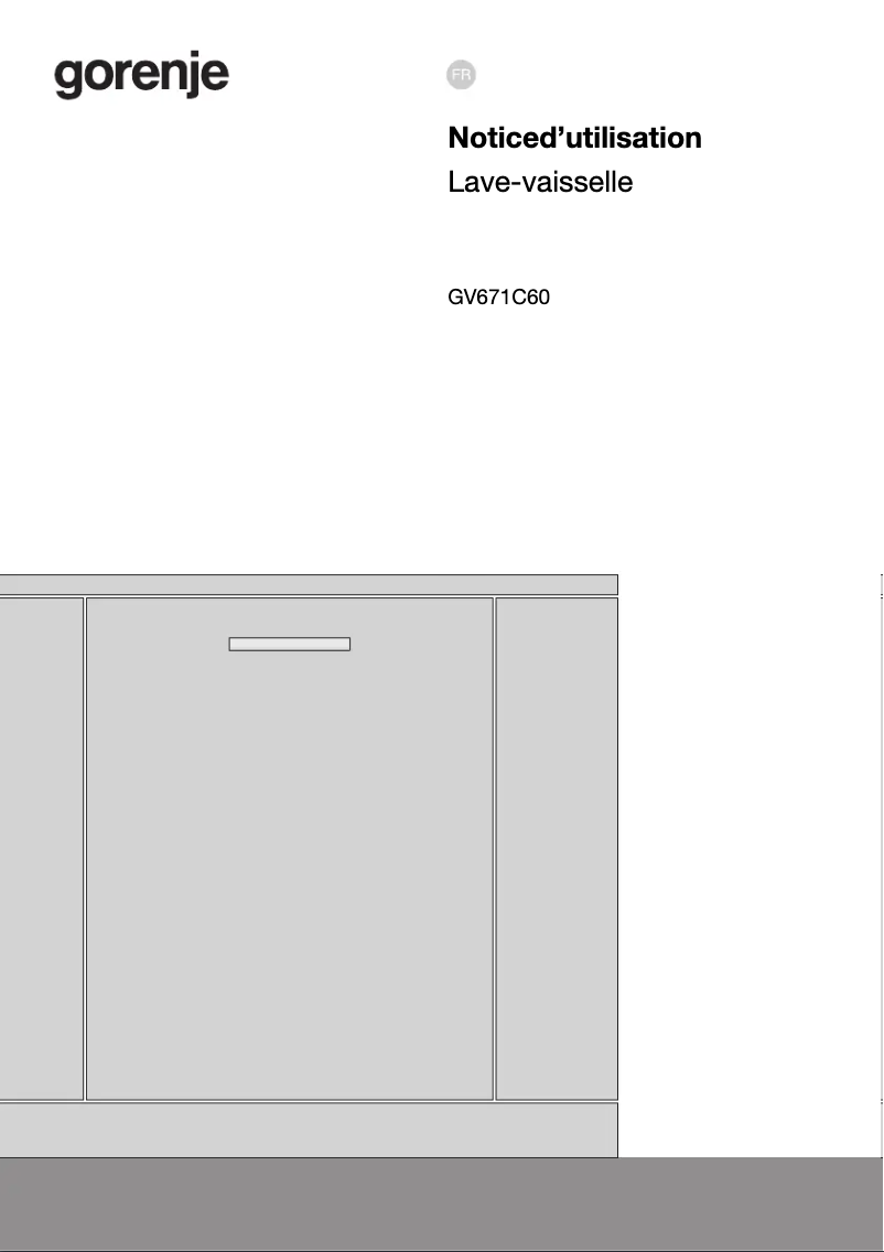Page 1 de la notice Manuel utilisateur Gorenje GV671C60