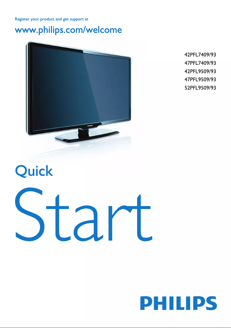 Page n°1 - Manuel utilisateur Philips 47PFL9509