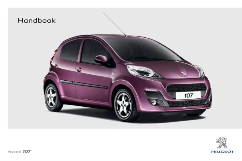 Página 1 del manual Manual de usuario Peugeot 107 (2009)