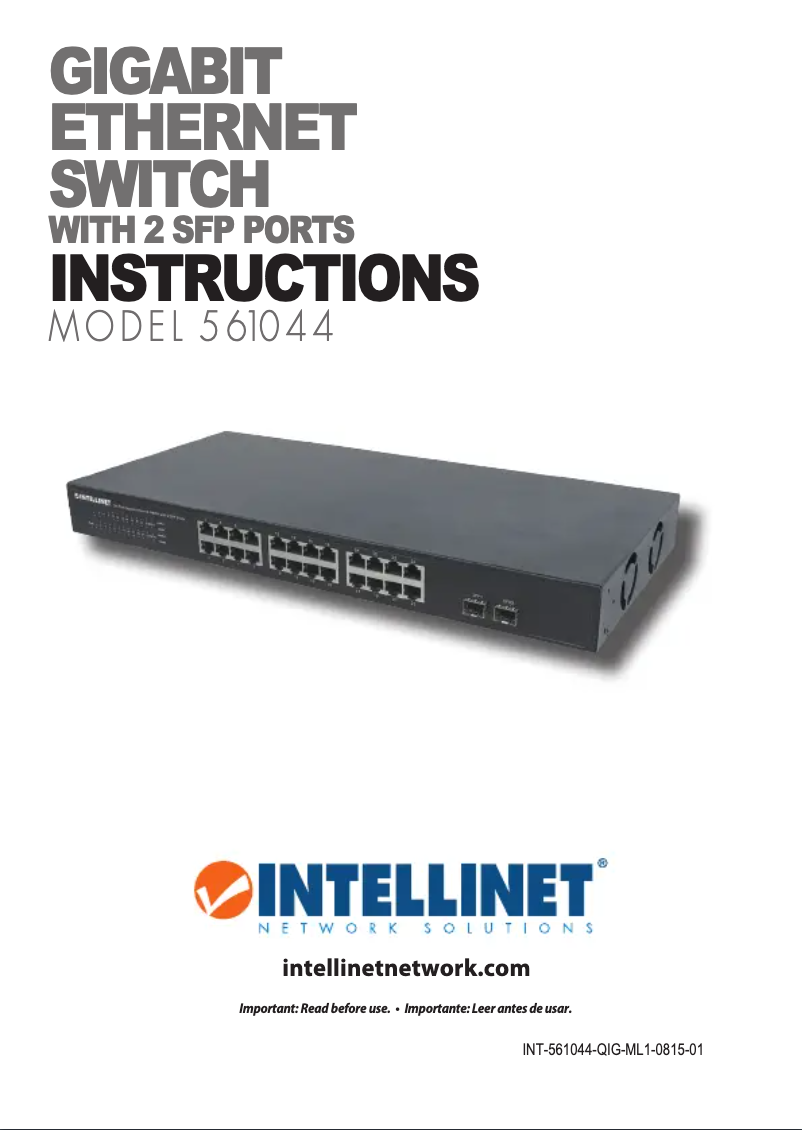 Página 1 del manual Manual de usuario Intellinet 561044