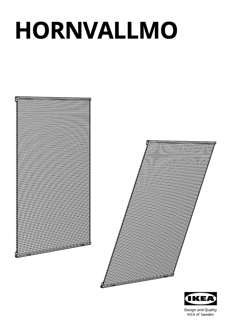 Page 1 de la notice Manuel utilisateur Ikea HORNVALLMO 105.566.59