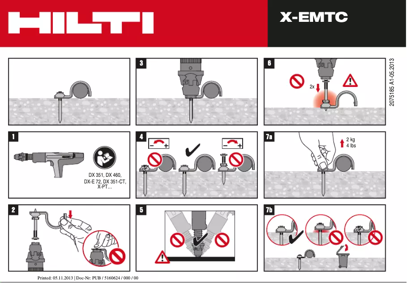 Page n°1 - Manuel utilisateur Hilti X-EMTC X-U