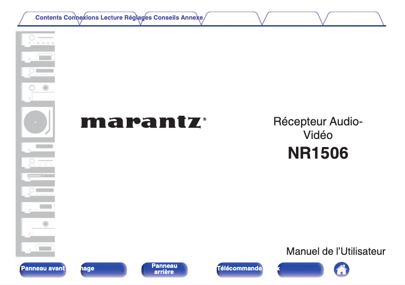 Page 1 de la notice Manuel utilisateur Marantz NR15065