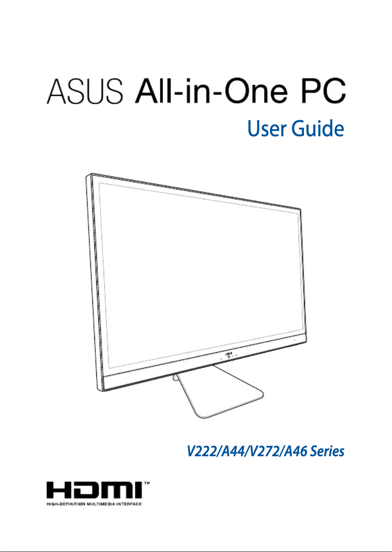 Image de la première page du manuel de l'appareil All-in-One V272UNK-BA098T