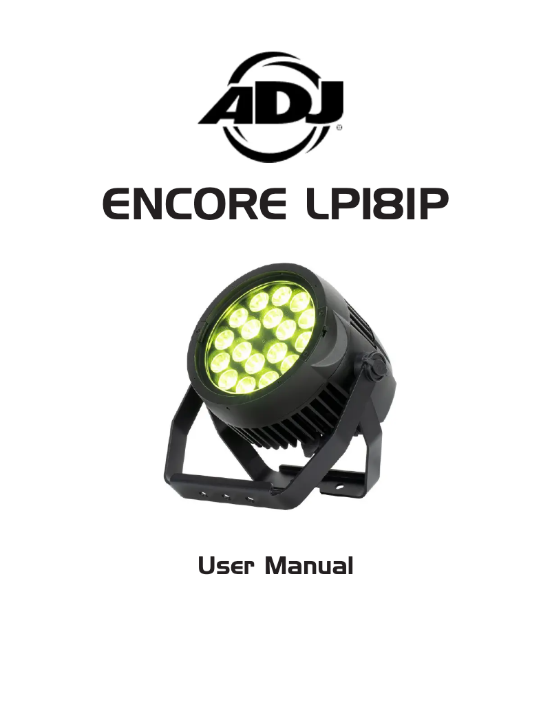 Image de la première page du manuel de l'appareil Encore LP18IP