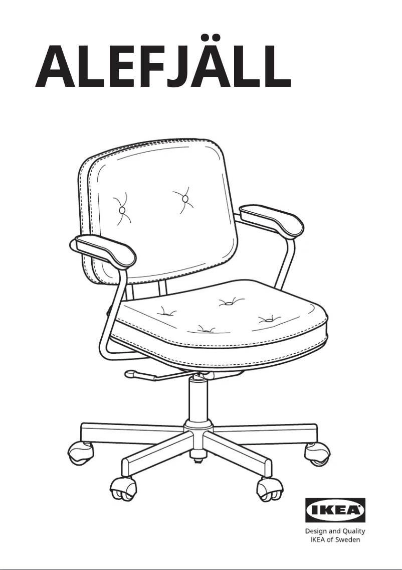 Page 1 de la notice Manuel utilisateur Ikea ALEFJÄLL 404.199.82