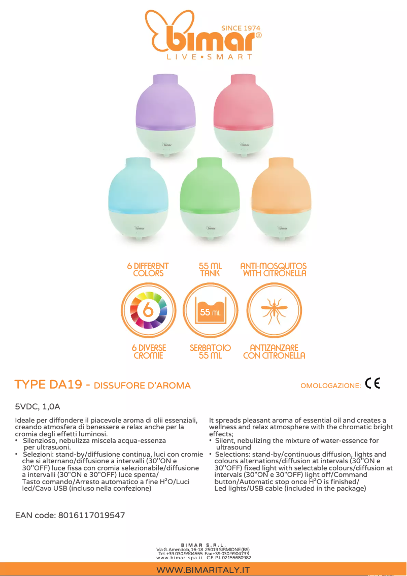 Image de la première page du manuel de l'appareil DA19