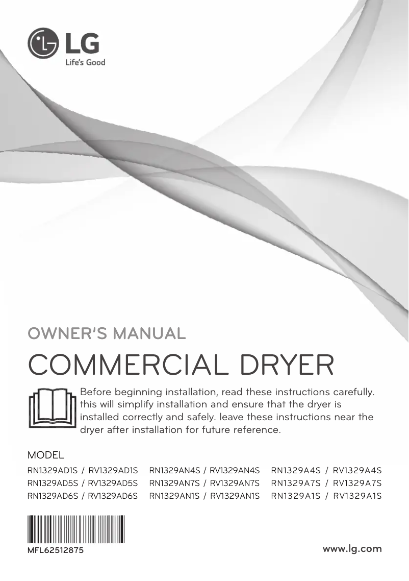 Page n°1 - Manuel utilisateur LG RV1329AD5S