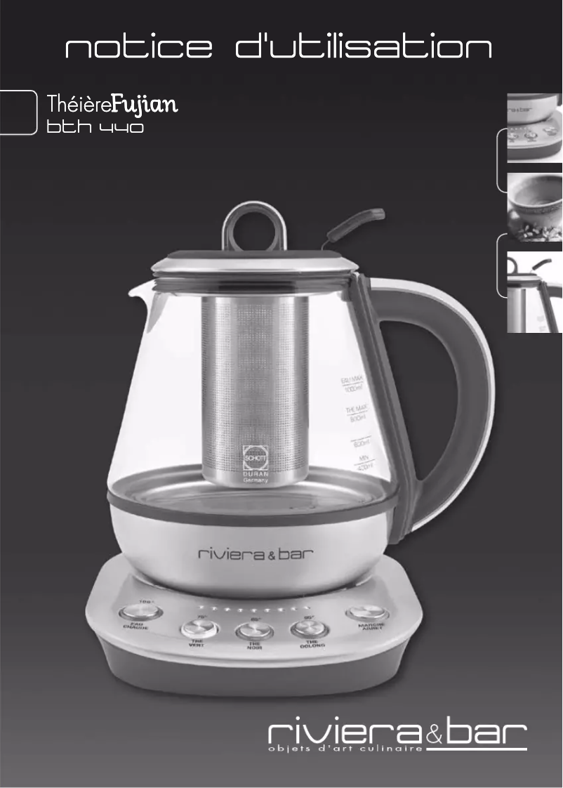 Página 1 del manual Manual de usuario Riviera & Bar BTH440
