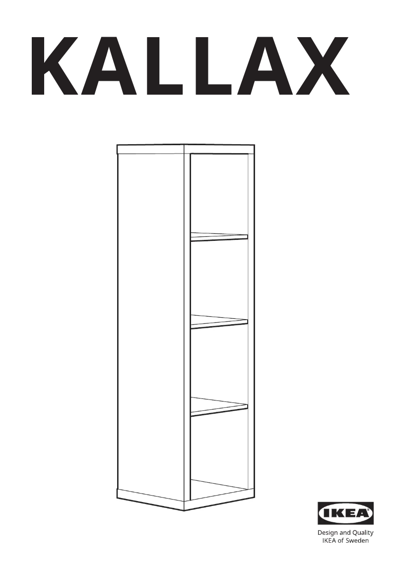 Image de la première page du manuel de l'appareil KALLAX 303.601.47