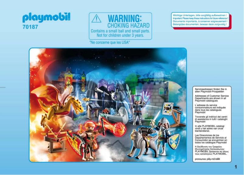 Page n°1 - Manuel utilisateur Playmobil 70187