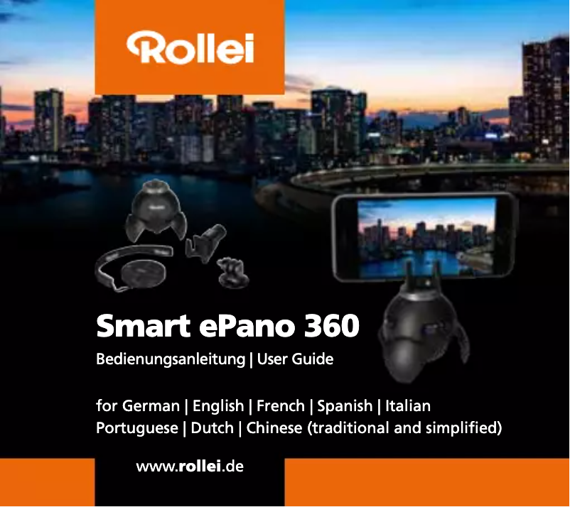 Page 1 de la notice Manuel utilisateur Rollei Smart ePano 360