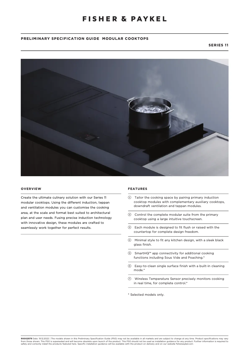 Page n°1 - Fiche technique Fisher & Paykel CD5DB1