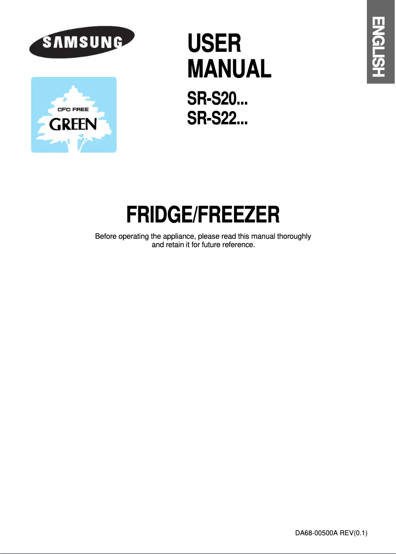 Page 1 de la notice Manuel utilisateur Samsung SR-S2028BSS