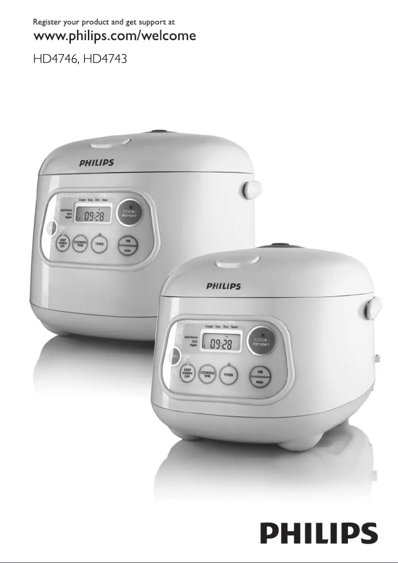 Page n°1 - Manuel utilisateur Philips HD4746
