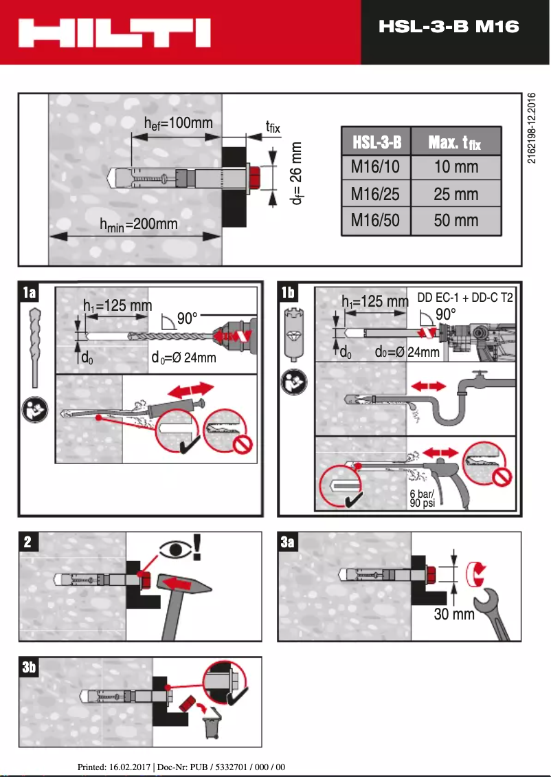 Page n°1 - Manuel utilisateur Hilti HSL-3-B