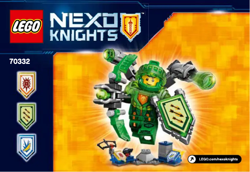 Image de la première page du manuel de l'appareil Nexo Knights 70332