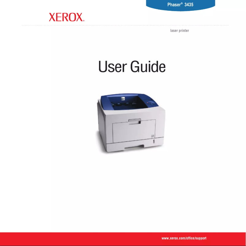 Page n°1 - Manuel utilisateur Xerox Phaser 3435