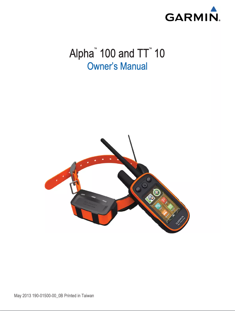 Image de la première page du manuel de l'appareil Alpha 100