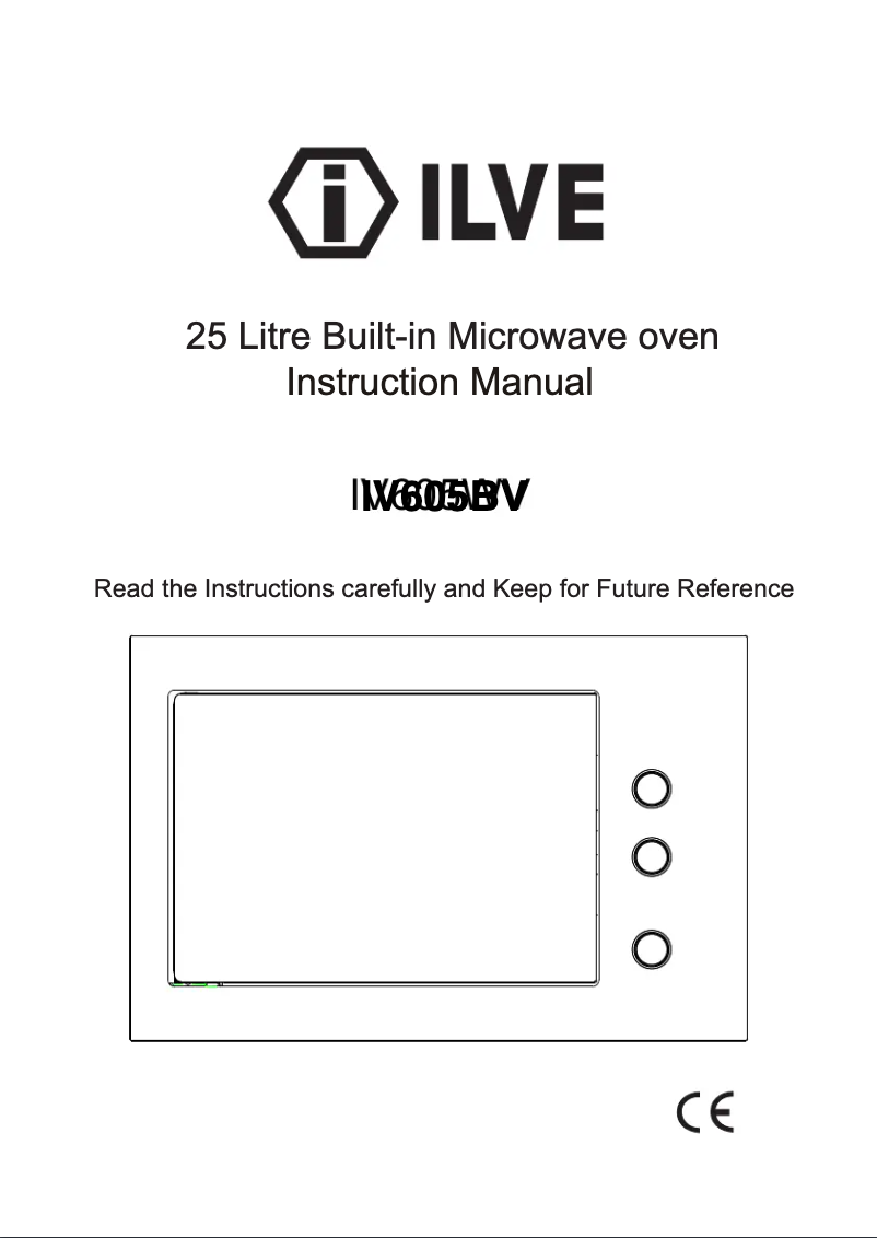 Page n°1 - Manuel utilisateur Ilve IV605BV