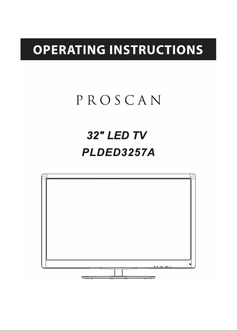 Image de la première page du manuel de l'appareil PLDED3257A