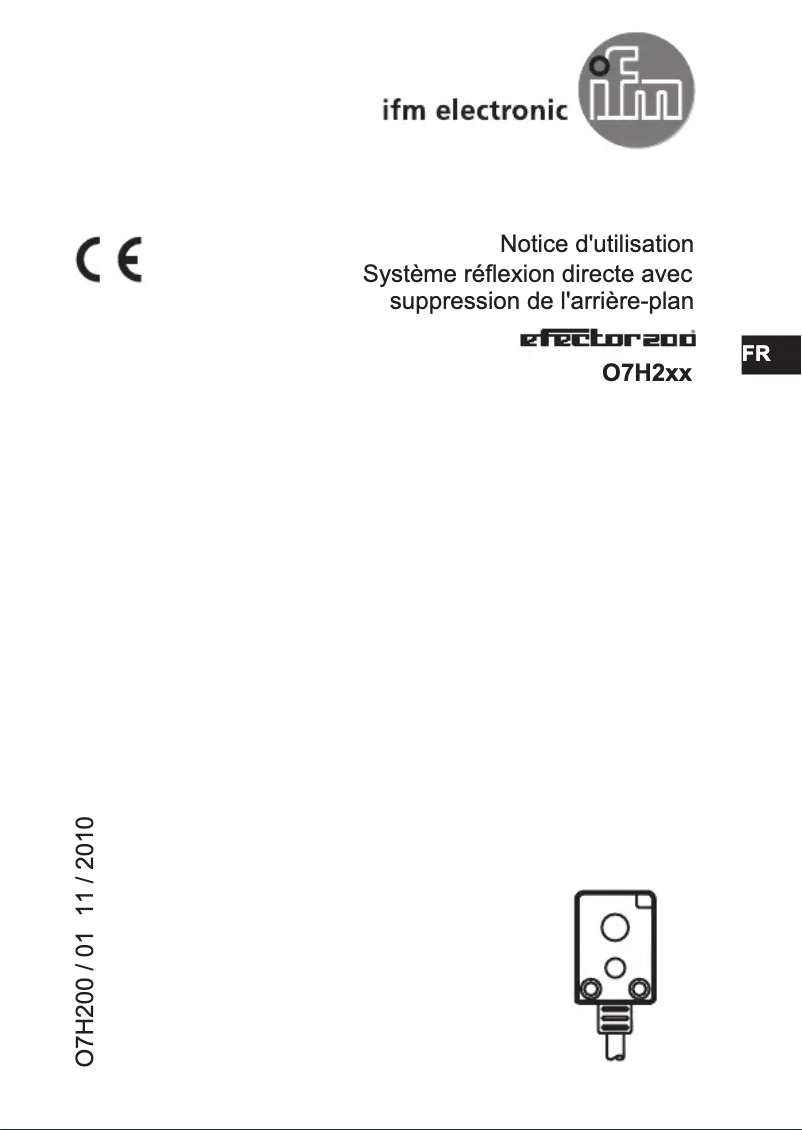 Page 1 de la notice Manuel utilisateur IFM O7H210