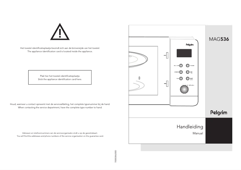 Image de la première page du manuel de l'appareil MAG536RVS