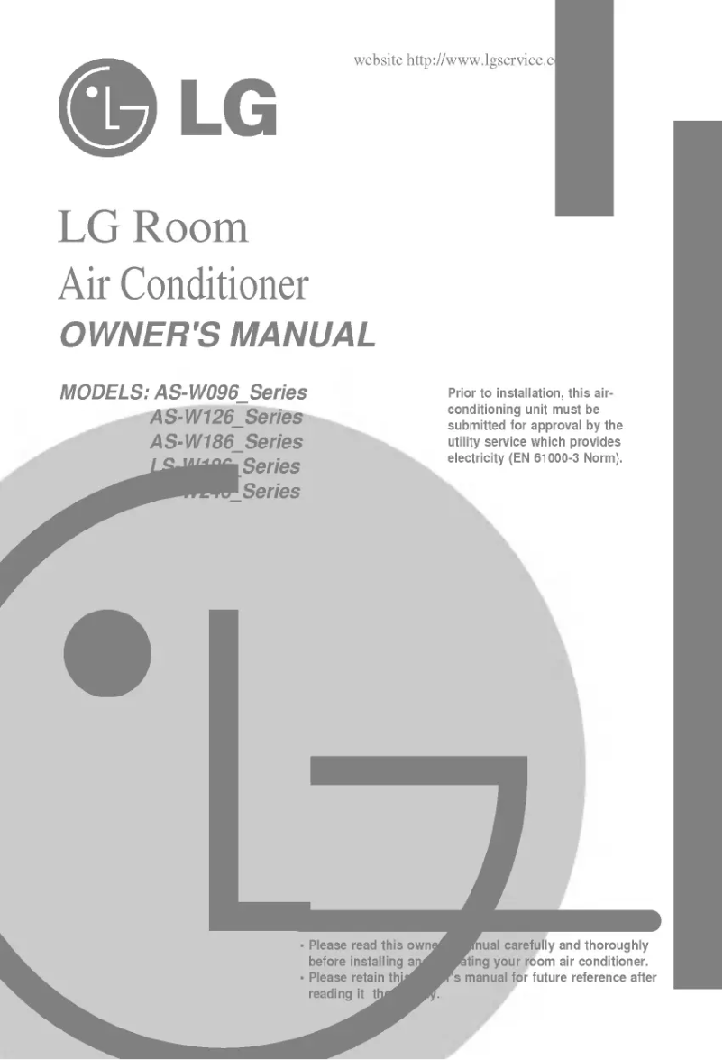 Page n°1 - Manuel utilisateur LG AS-W096RPH0