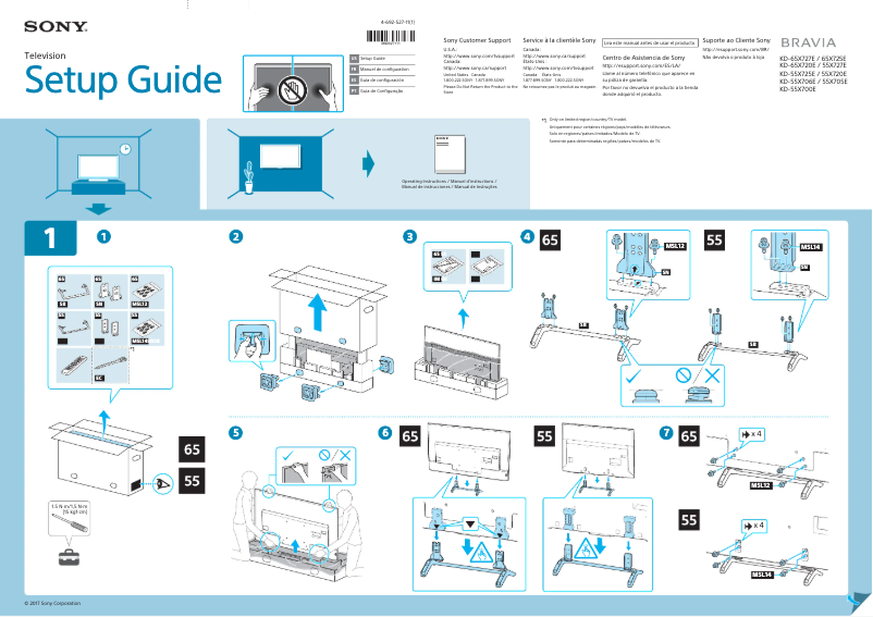 Page n°1 - Manuel utilisateur Sony KD-55X705E