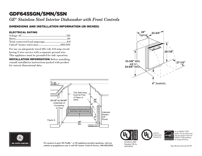 Image de la première page du manuel de l'appareil GDF645SSNSS