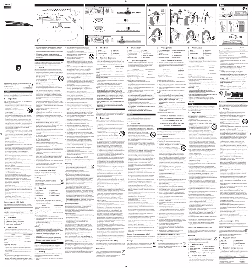 Página 1 del manual Manual de usuario Philips 7000 Series BHS732