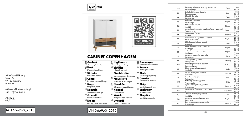 Image de la première page du manuel de l'appareil MR1126