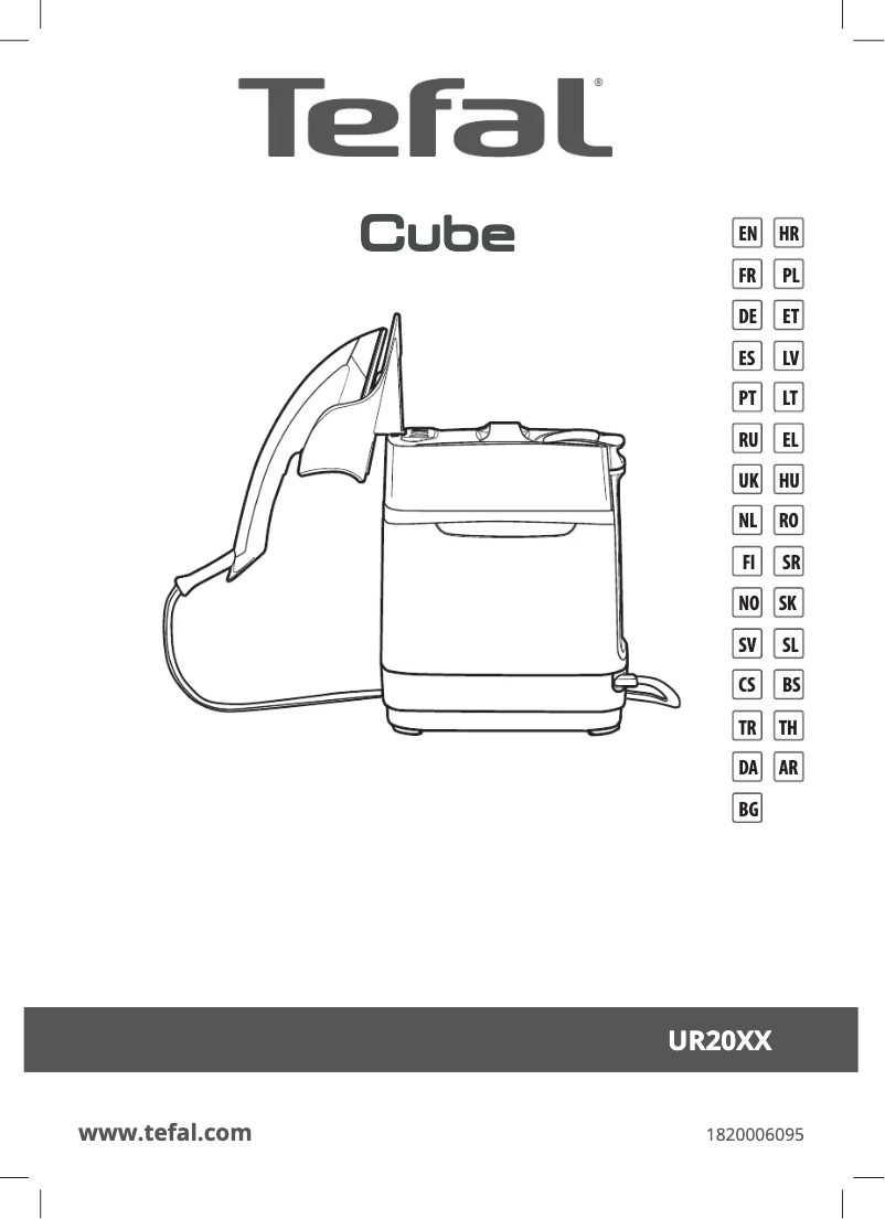 Page 1 de la notice Manuel utilisateur Tefal Cube UT2020