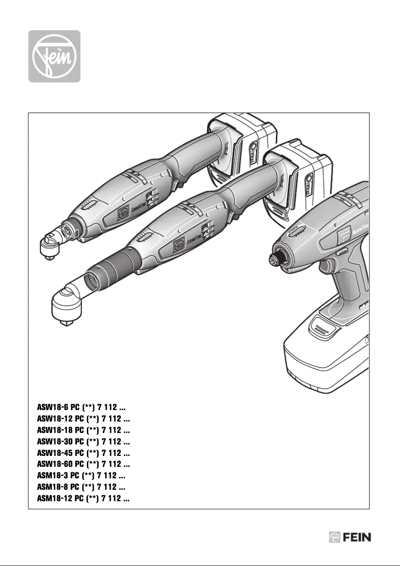 Page n°1 - Manuel utilisateur Fein ASM 18-12 PC