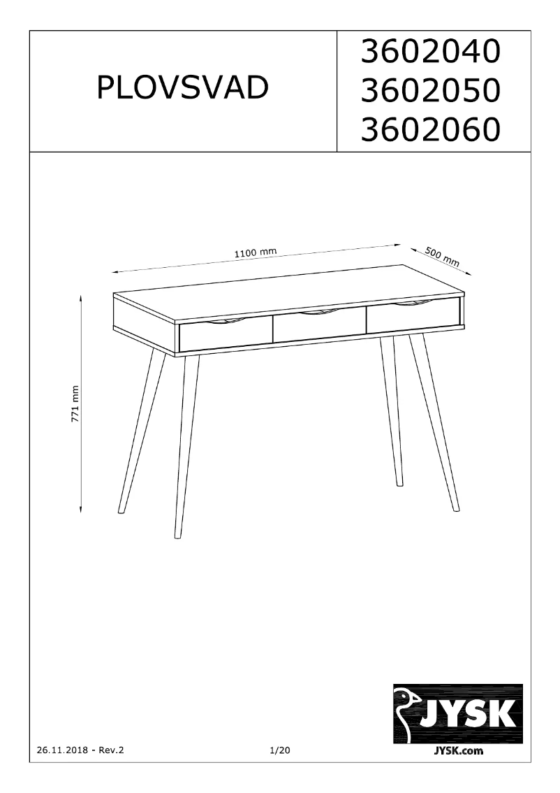 Image de la première page du manuel de l'appareil Plovsvad