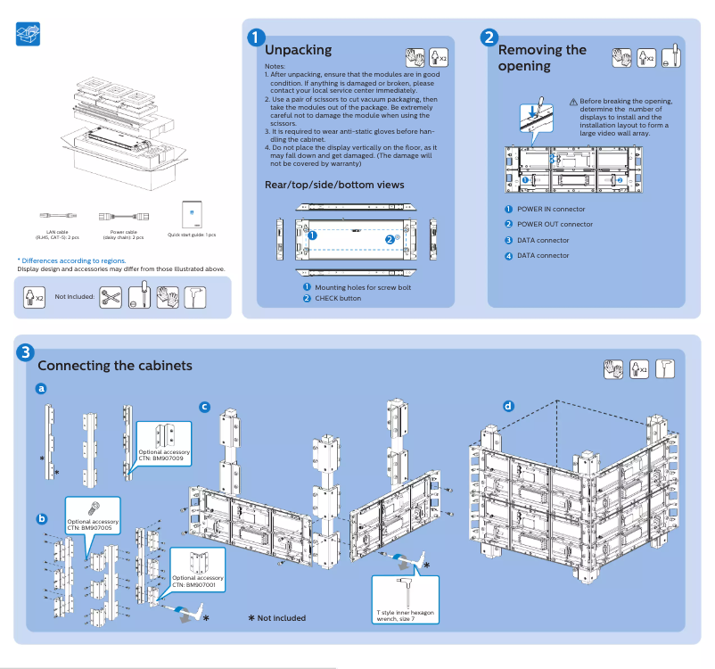 Page 1 of the manual Quick Start Guide Philips 31BDL7324L