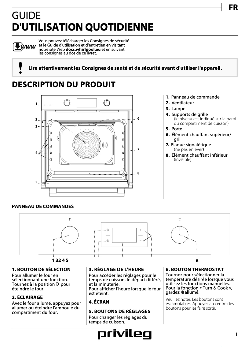 Image de la première page du manuel de l'appareil PBWK3 ON5V IN