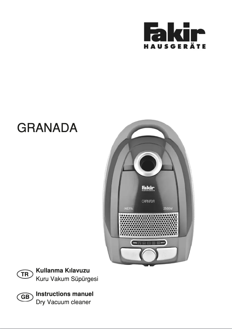 Page n°1 - Manuel utilisateur Fakir Granada