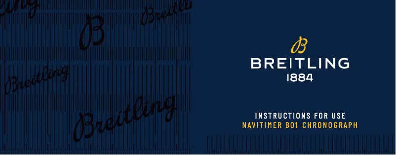 Page n°1 - Manuel utilisateur Breitling Navitimer B01 Chronograph 46