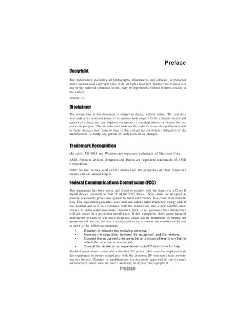 Image de la première page du manuel de l'appareil A785GM-M7