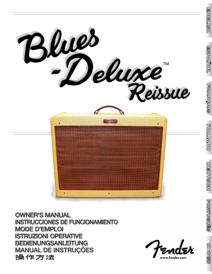 Page 1 de la notice Manuel utilisateur Fender Blues Deluxe Reissue