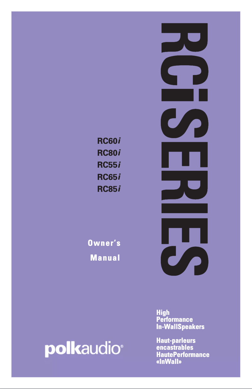 Página 1 del manual Manual de usuario Polk RC65i