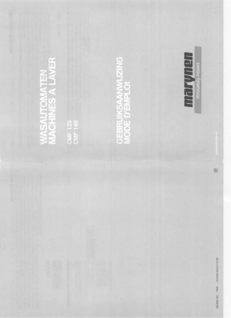 Page n°1 - Manuel utilisateur Marynen CMF 125