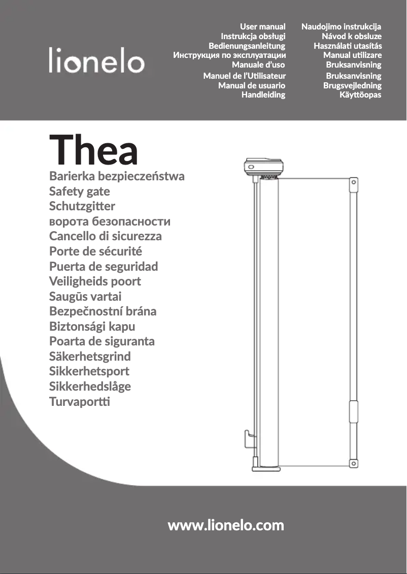 Page 1 de la notice Manuel utilisateur Lionelo Thea