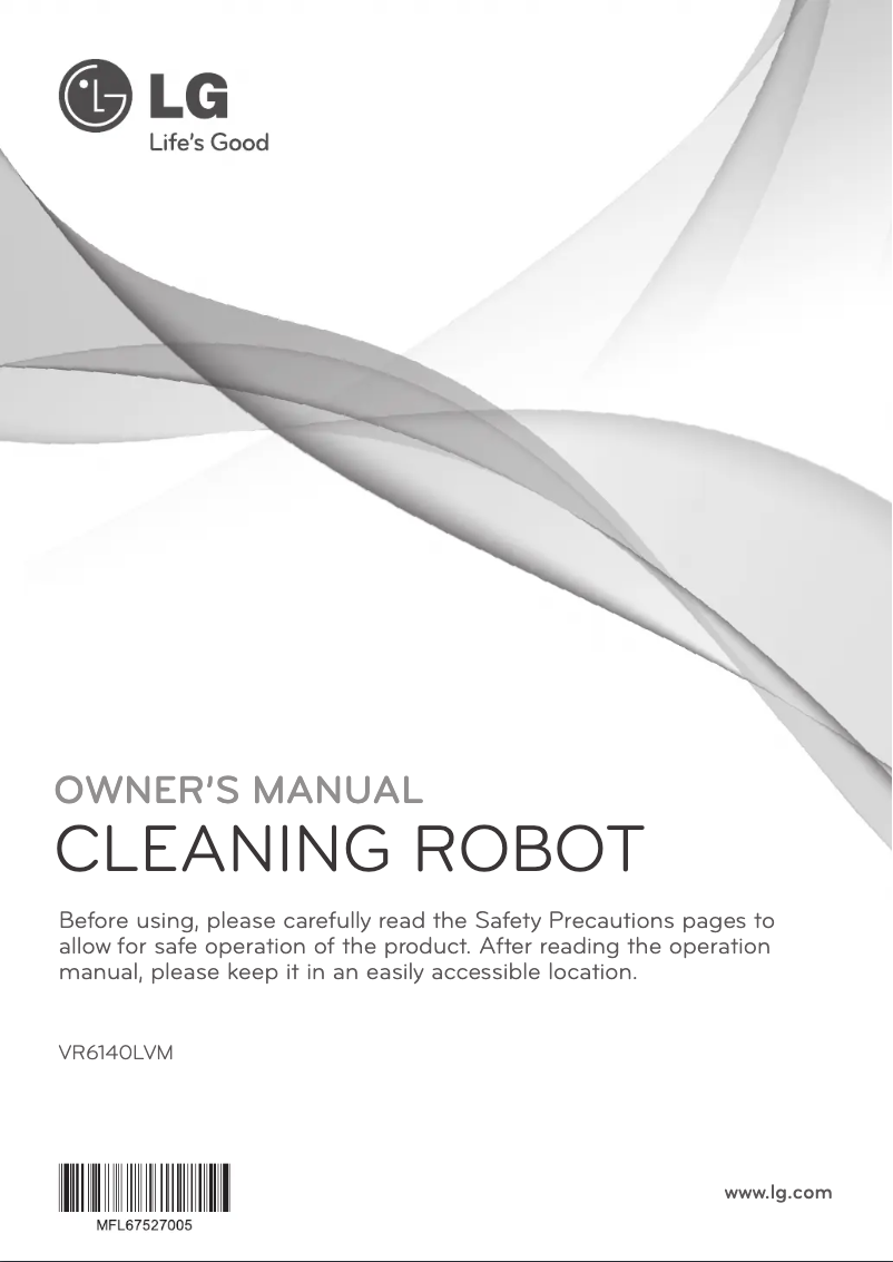 Page n°1 - Manuel utilisateur LG VR6140LV