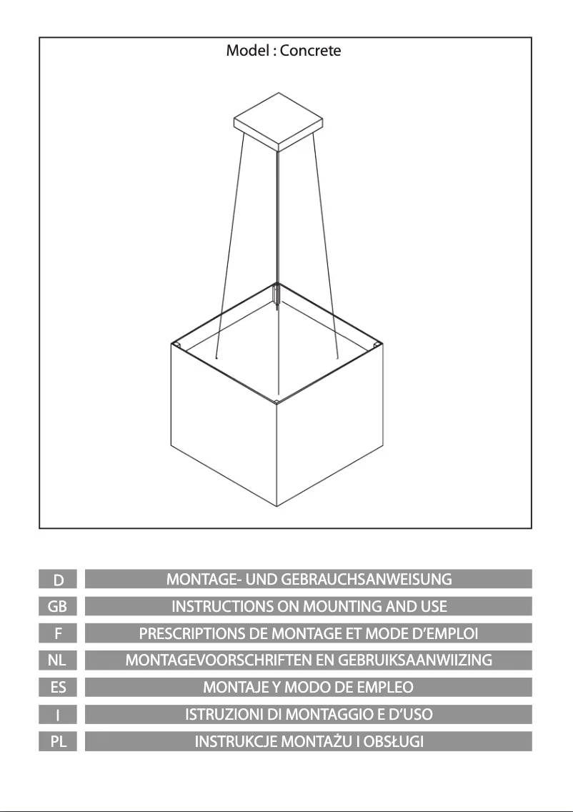 Page 1 de la notice Manuel utilisateur Airforce Concrete
