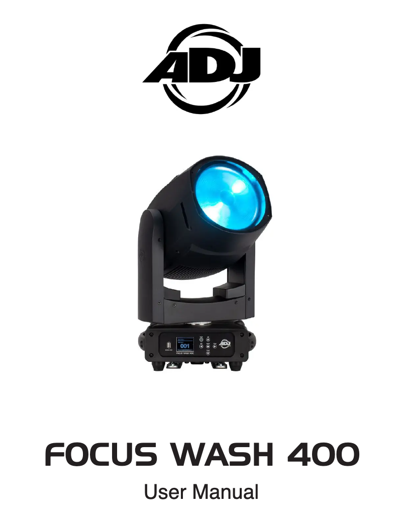 Page n°1 - Manuel utilisateur American DJ FOCUS WASH 400