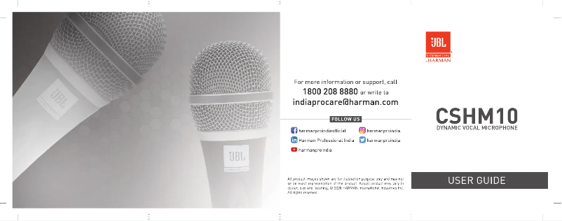 Página 1 del manual Manual de usuario JBL CSHM10